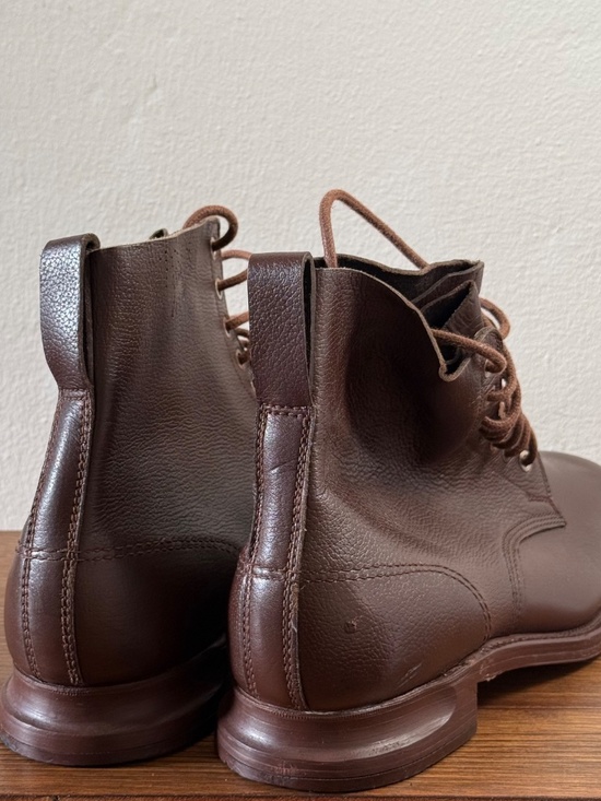 1941 Swedish Army Military Boots Edlings Brown Leather WWII Vintage Size 45